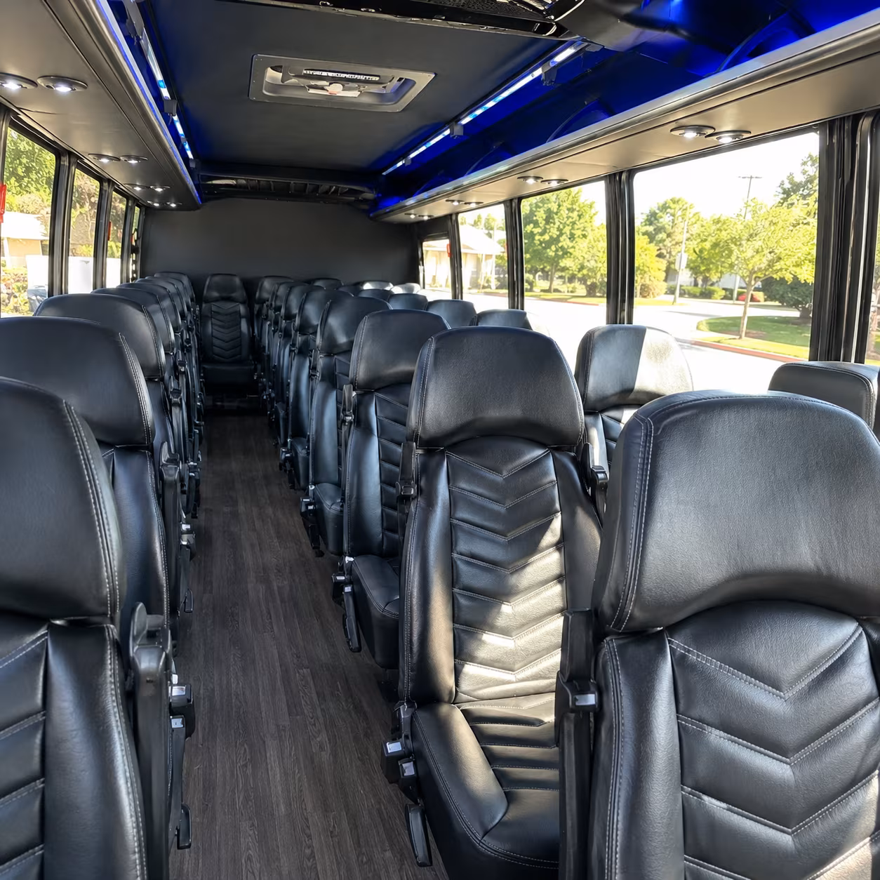 28 passenger minibus inside