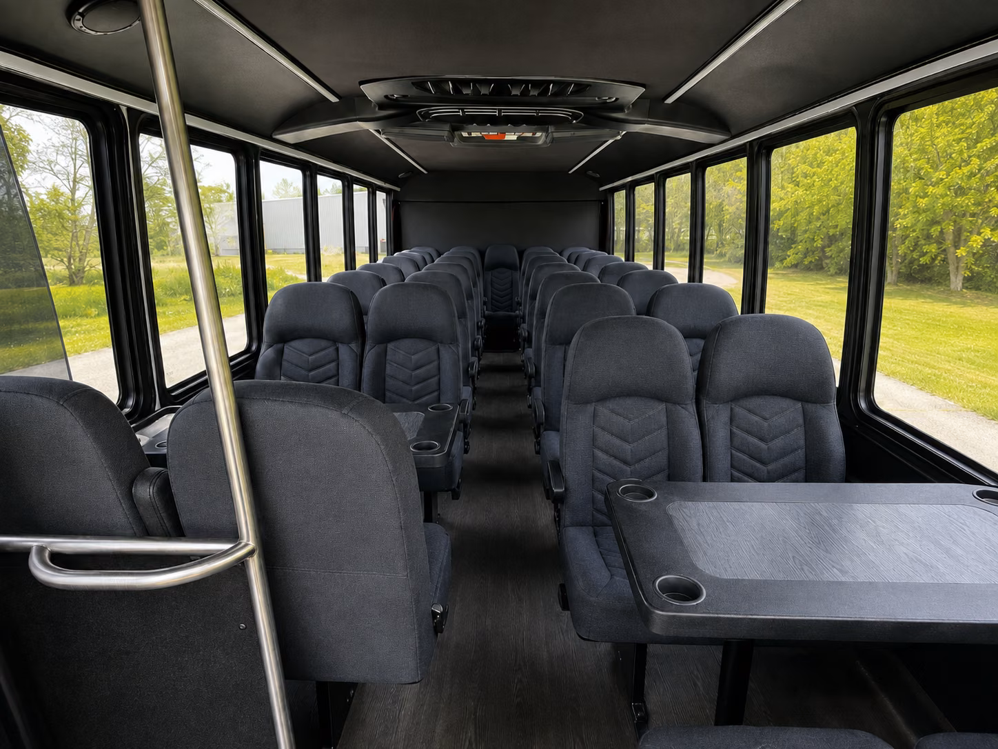 hollywood 18 passenger minibus interior