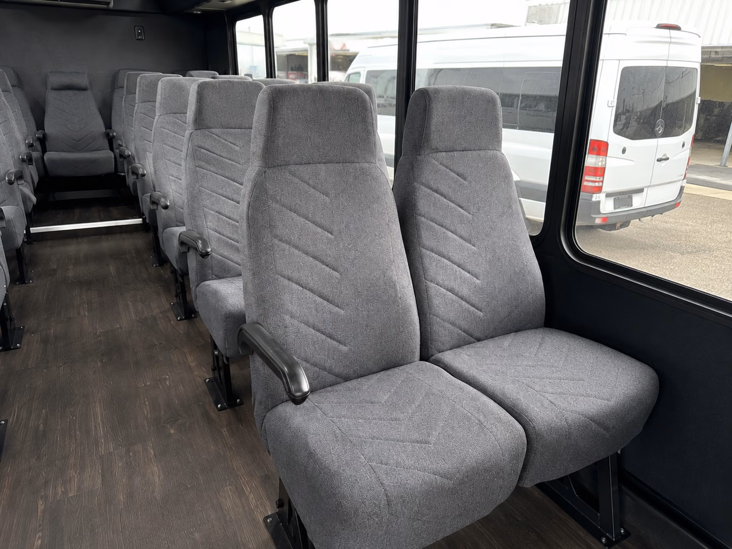 hollywood 20 passenger minibus interior