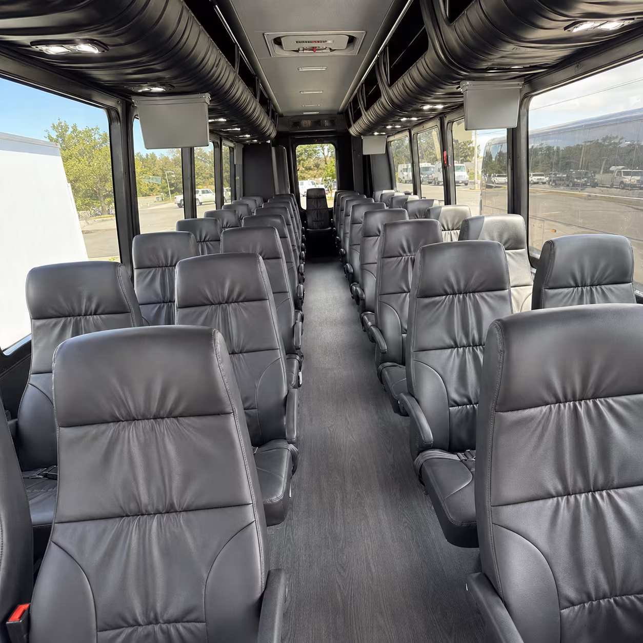 hollywood 25 passenger minibus interior