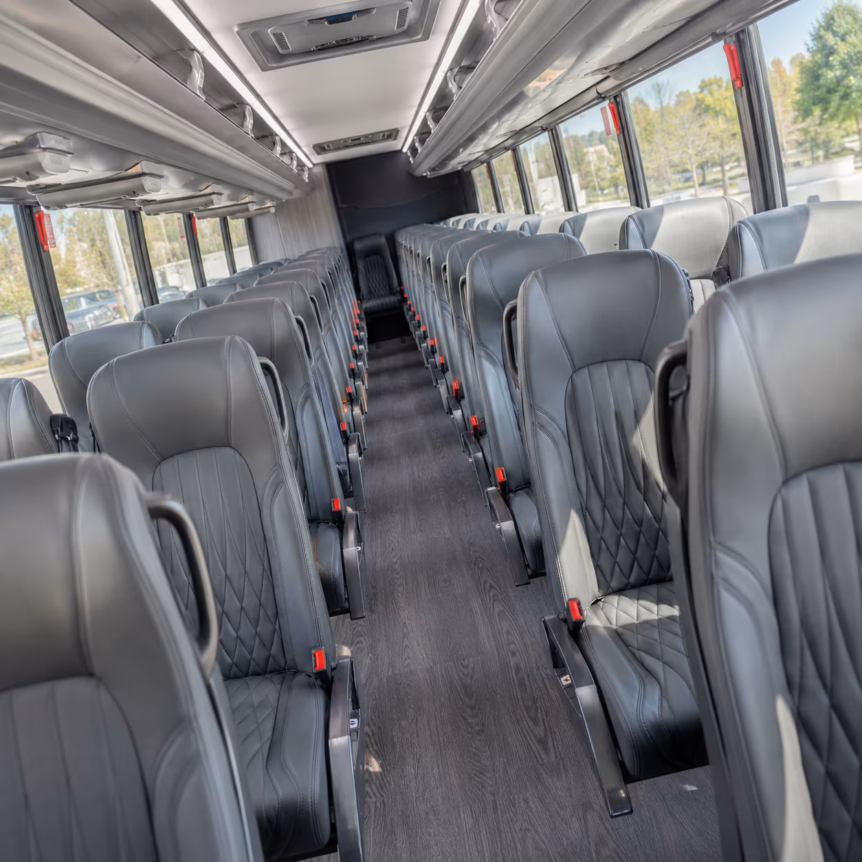 hollywood 30 passenger minibus interior