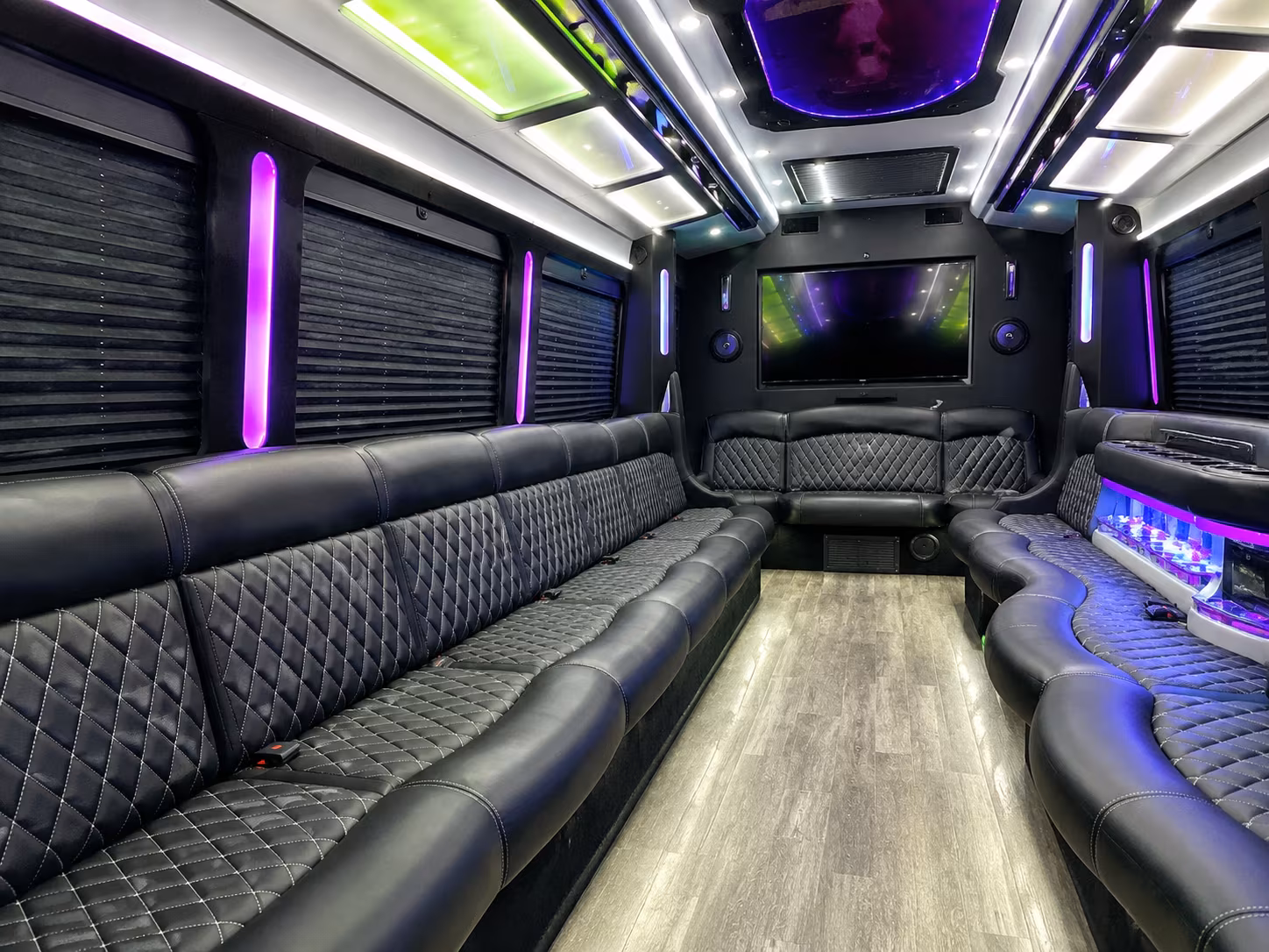 hollywood along beach broadwalk party bus rental