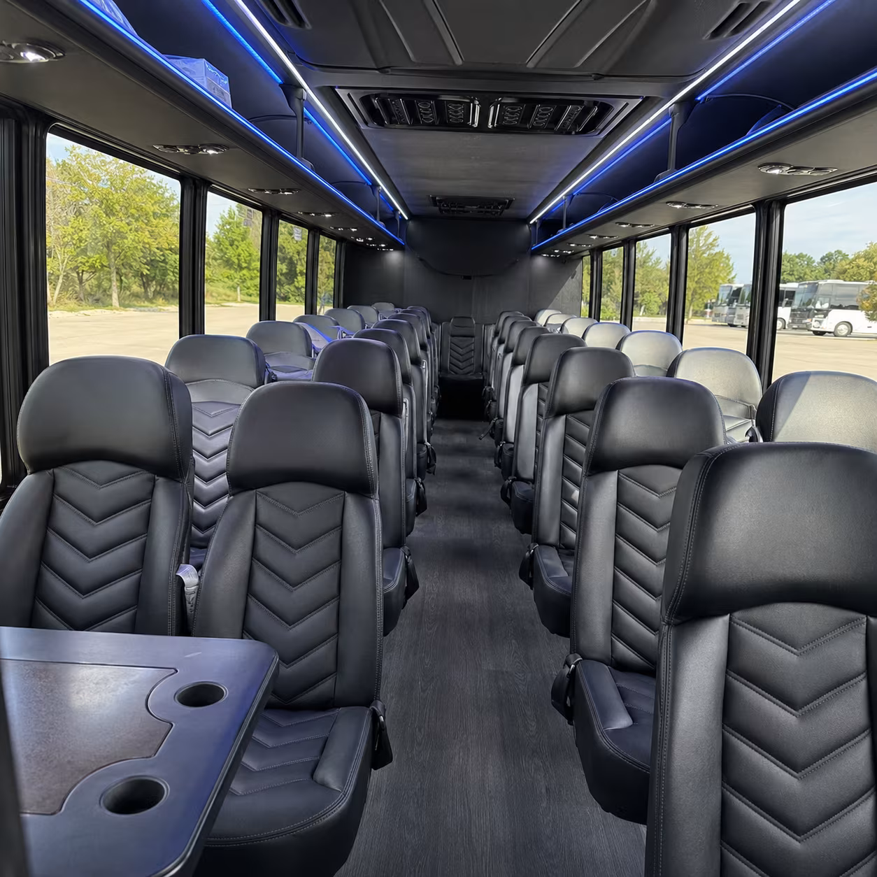 hollywood corporate transportation onboard seating