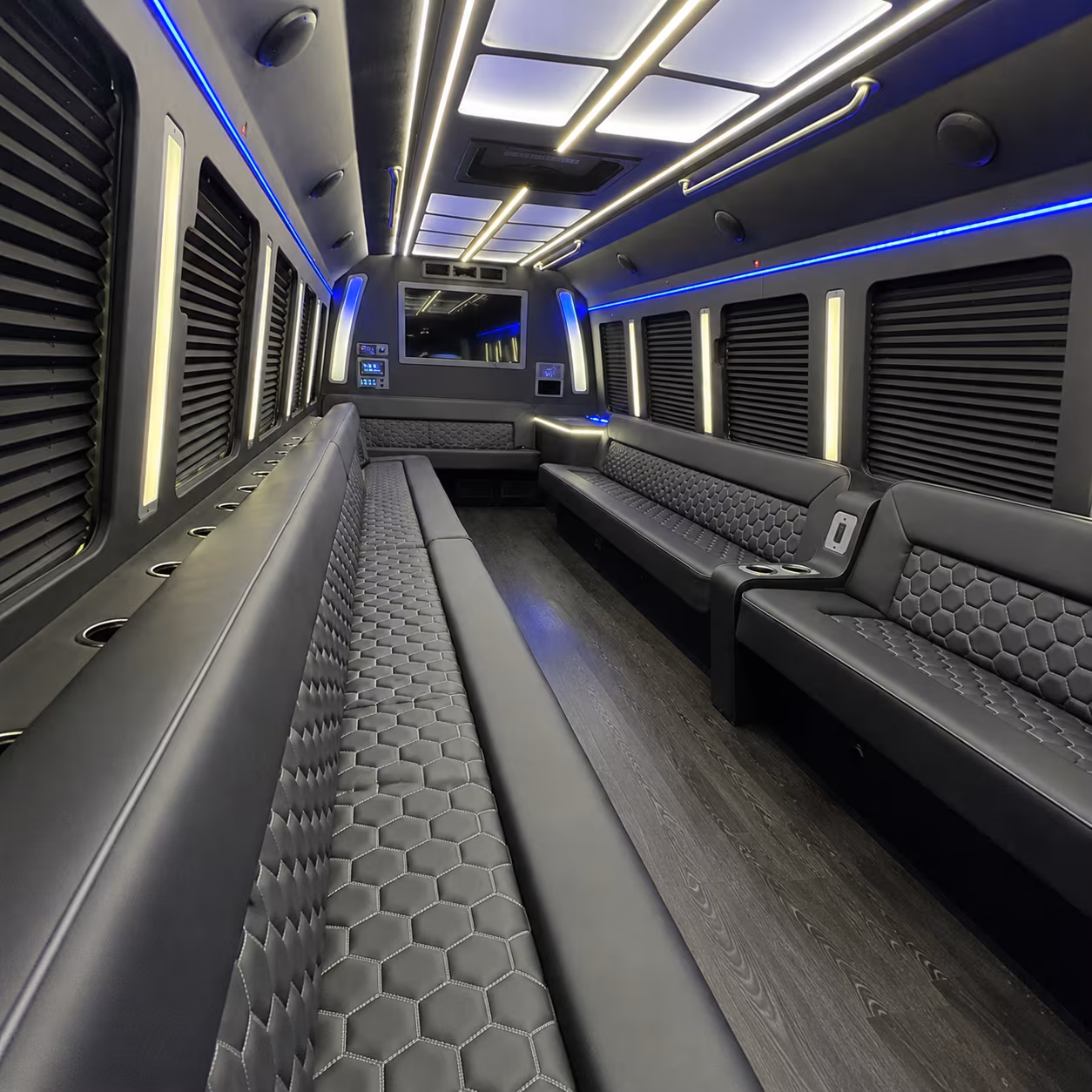 hollywood holiday party bus rental