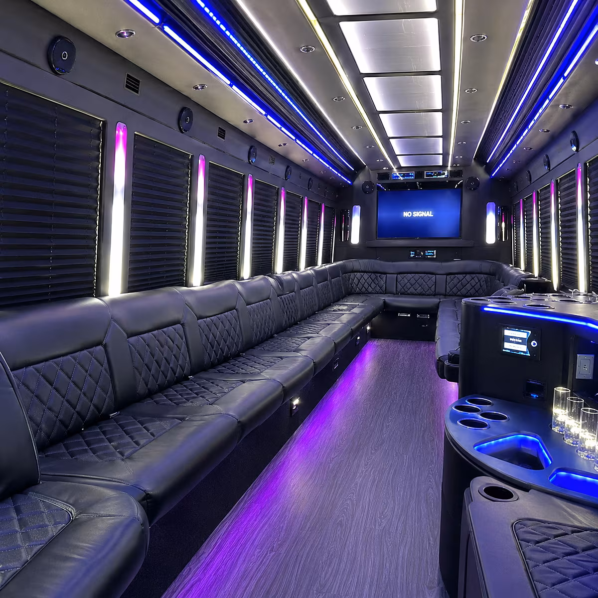 hollywood party bus inside