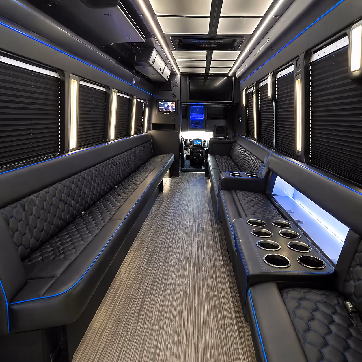hollywood party bus interior