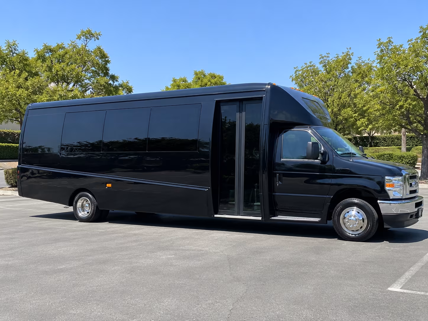 hollywood wedding transportation onboard seating