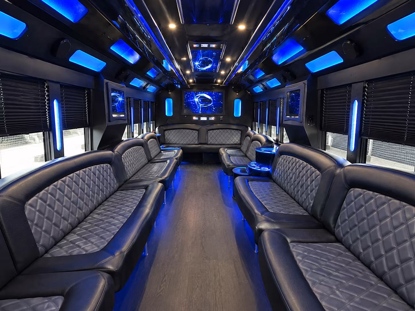 multi stop corporate event buses for hollywood and south florida